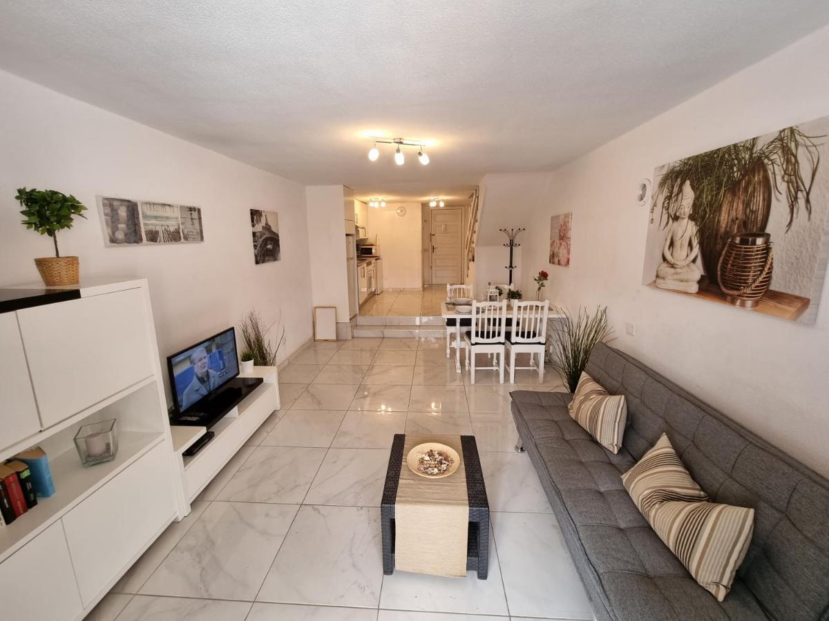 Duplex Apartment Vistamar, Sea-View, Heated Pool In Parque Santiago 2, Wifi Playa de las Americas  Luaran gambar