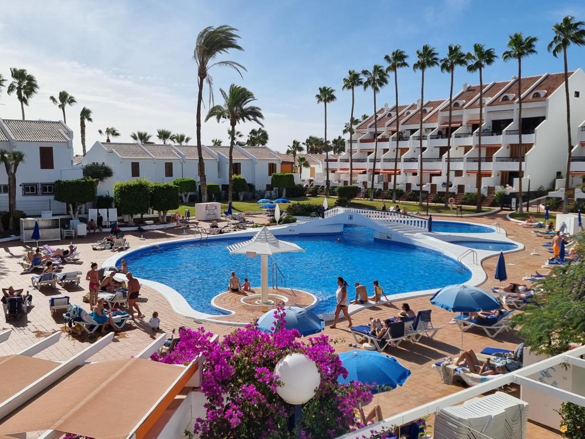 Duplex Apartment Vistamar, Sea-View, Heated Pool In Parque Santiago 2, Wifi Playa de las Americas  Luaran gambar